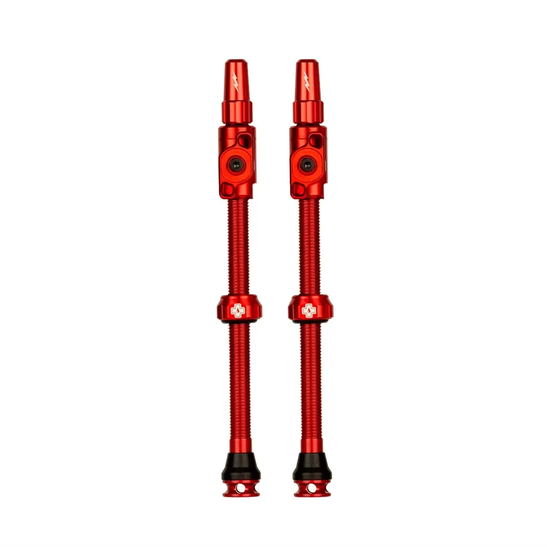 Par de Válvulas Tubeless Big Bore Lite XXXL 80mm Rojo - image