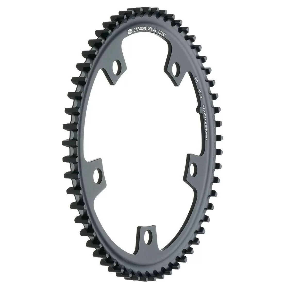 Front crown for CDX 55t belt 5 holes Bolt circle 130mm - image