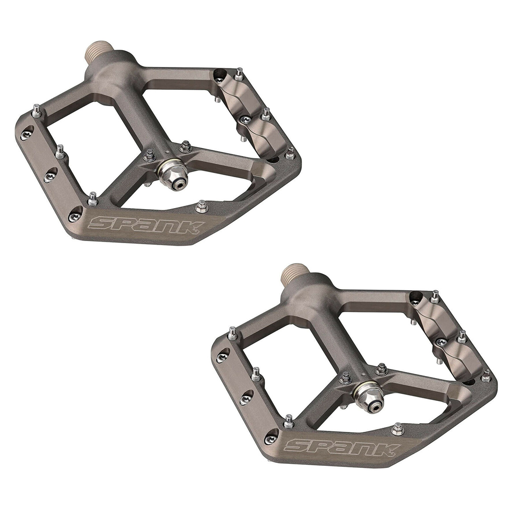 Pair Oozy Reboot Pedals Silver Gun Metal