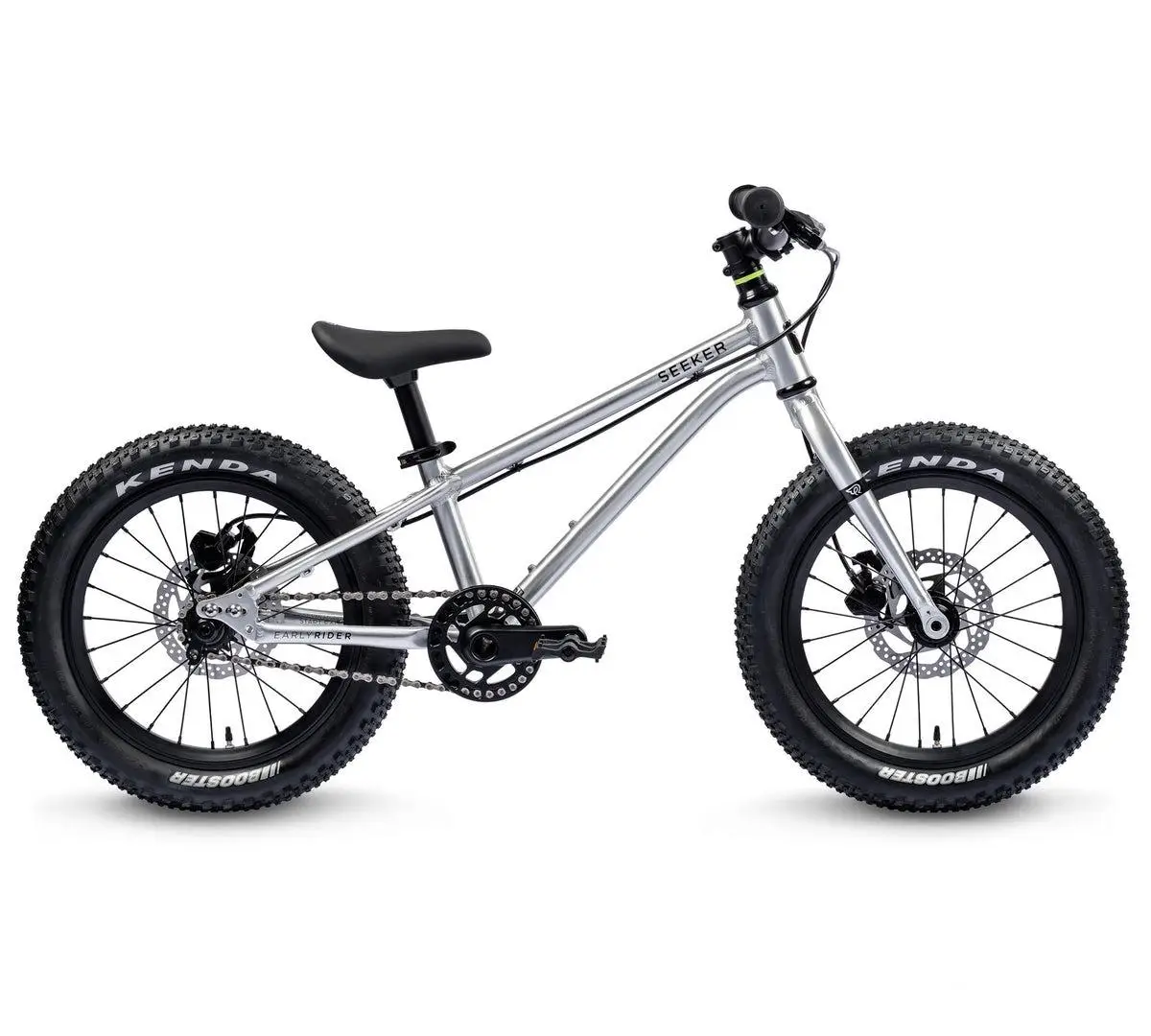 Seeker 16'' Brushed Bike 4-7 Years 1-Speed Silver - image