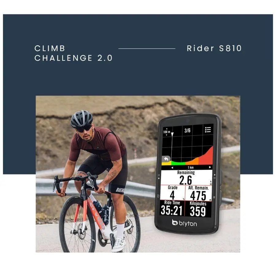 GPS Rider S810T Cadencia dual Sensor y Speed Cyclocomputer + Cardio Band #6