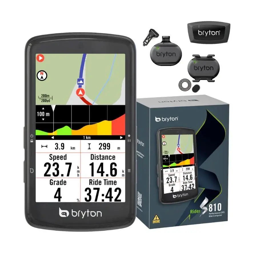 GPS Rider S810T Cadencia dual Sensor y Speed Cyclocomputer + Cardio Band - image