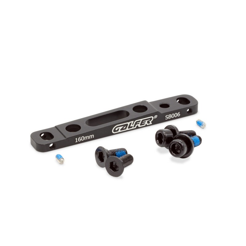 Adaptador flatmount dianteiro SB006 reversível 140/160mm alumínio