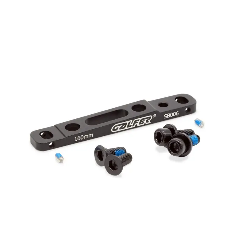 Adaptador flatmount dianteiro SB006 reversível 140/160mm alumínio - image