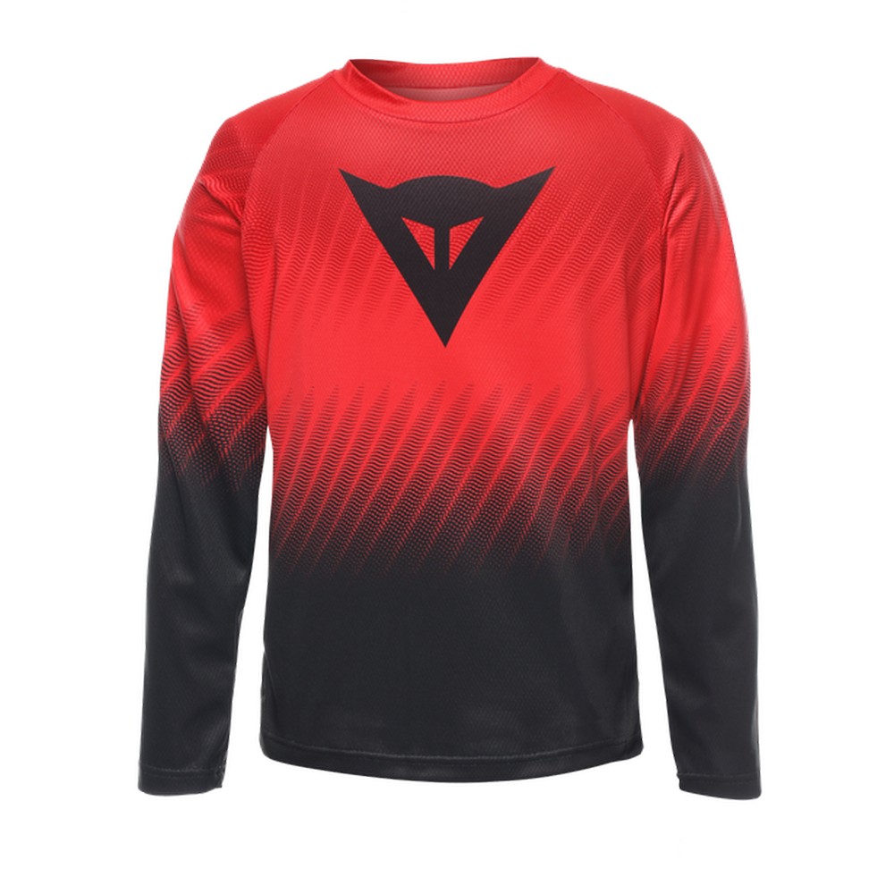 Maillot VTT Manches Longues Scarabeo LS Rouge/Noir Taille M (9-10 Ans)