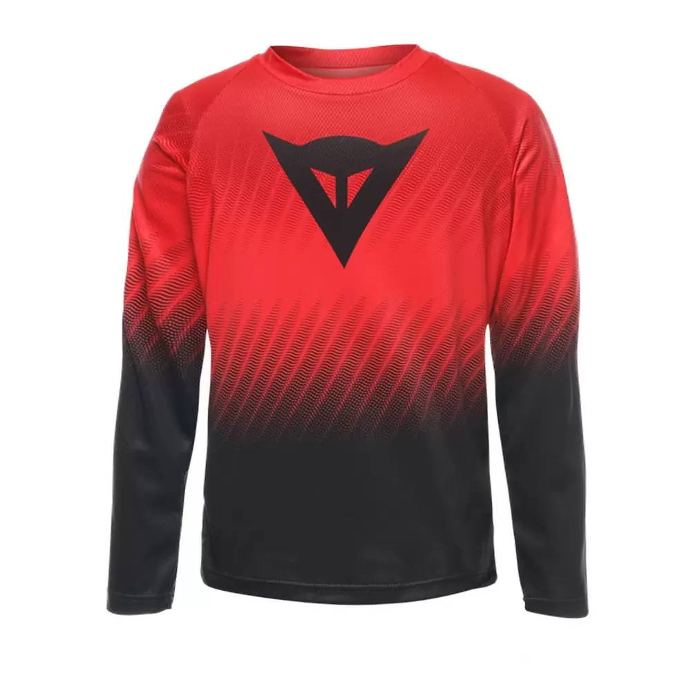 Long Sleeves MTB Scarabeo Jersey LS Red/Black Size M (9-10 Years) - image