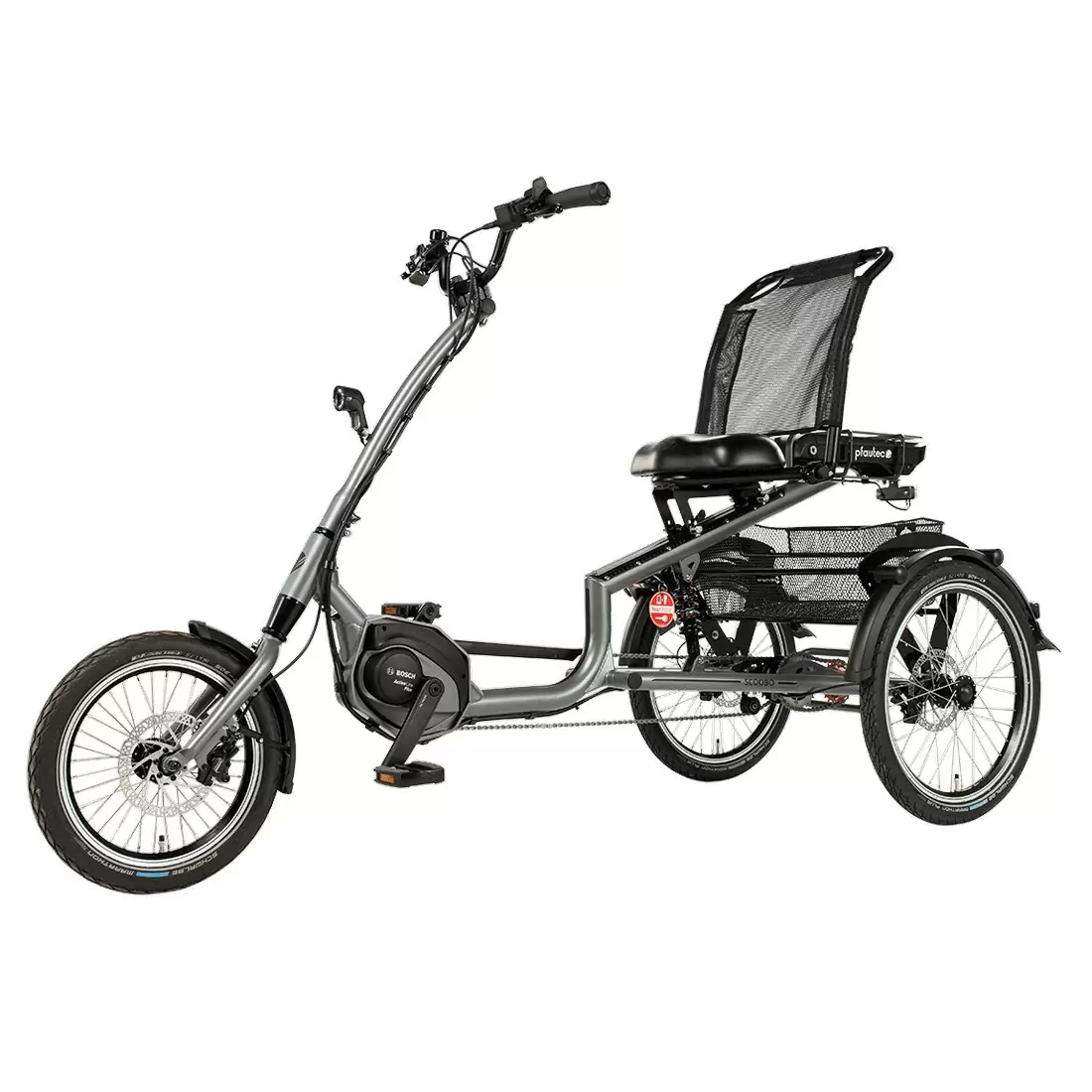Scoobo Electric Tricycle 16/20'' 7v 500Wh Bosch Active Line PLUS Gray One Size #1