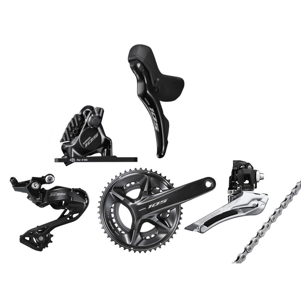 Kit Upgrade Gruppo 105 Meccanico R7100 52/36t 172.5mm Disco 12v