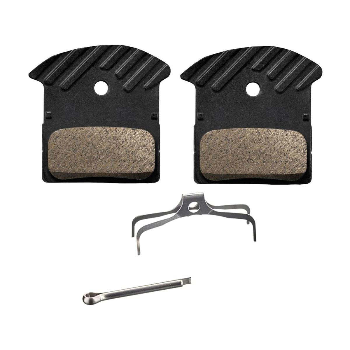 J05A-RF Disc Brake Pads Resin With Ice Tech Fin And Spring With Split Pin