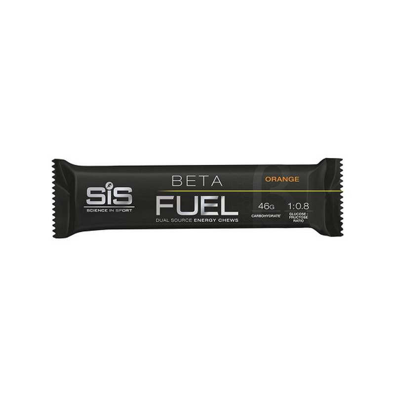 Barra masticable energética Beta Fuel Dual Source sabor naranja