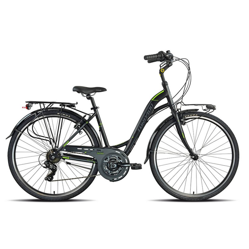 City Bike Partner Lady T436 Woman 28'' 21s Black/Green Size S