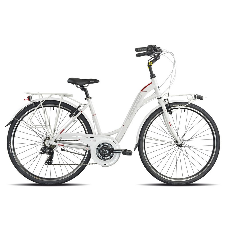 City Bike Partner Lady T436 Femme 28'' 21v Blanc Taille M