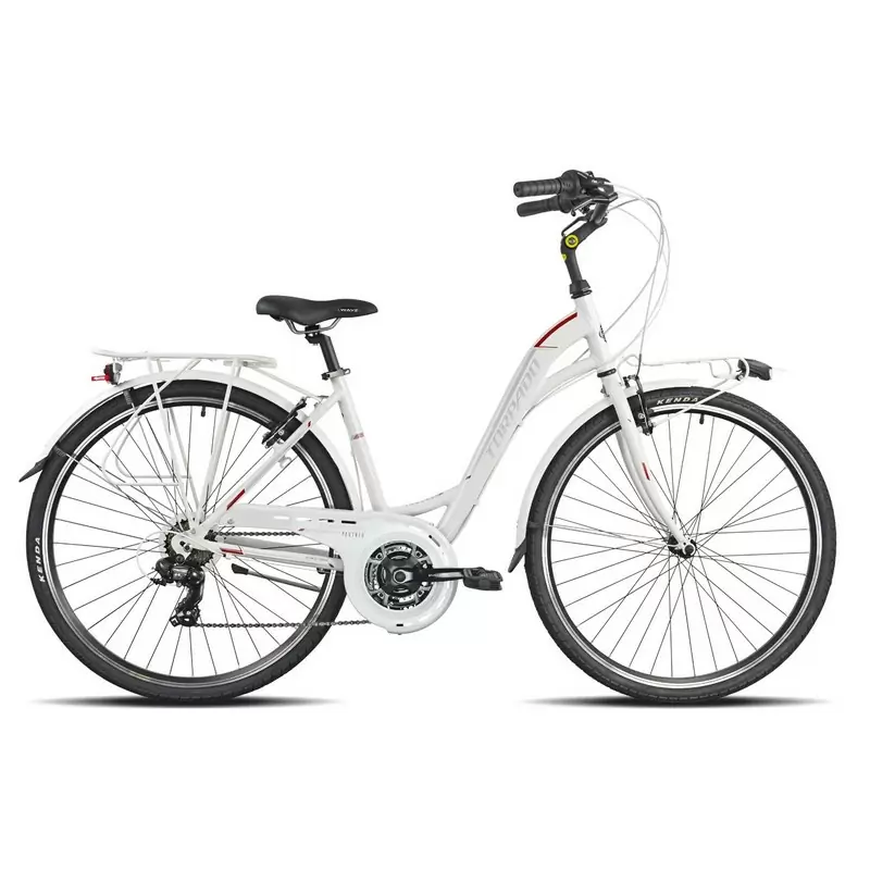 City Bike Partner Lady T436 Femme 28'' 21v Blanc Taille M - image