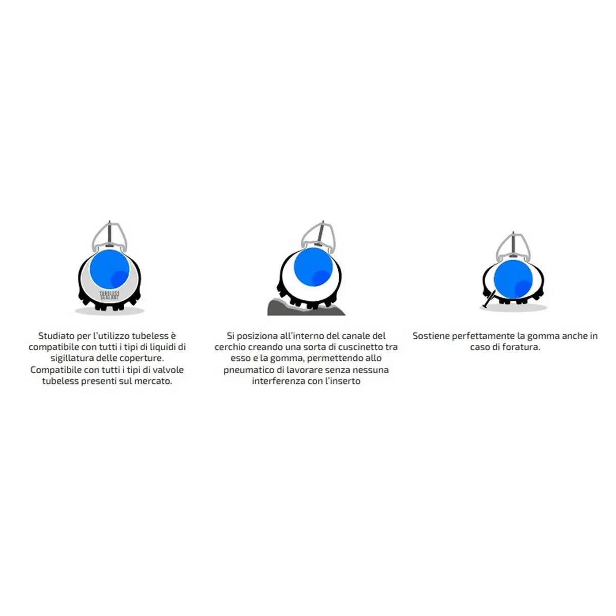 Mousse Anti-Crevaison Blue Vertigo Single Pour Pneus VTT Trail/XC/Marathon 29'' De 2.10'' à 2.40'' #5