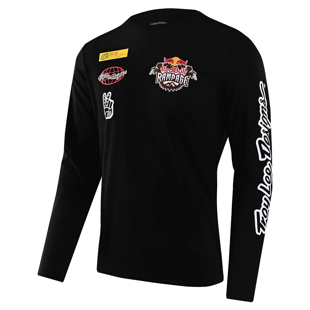 Long Sleeve Tee Lockup Red Bull Rampage 2022 Edition Black Size S