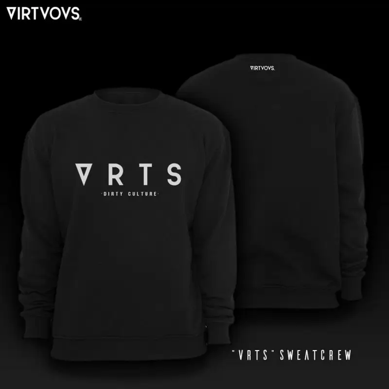VRTS Sweatshirt Crew Black Size S - image