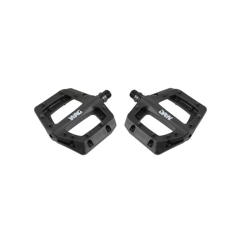 Pair of MTB Flat Freeride Sport Pedals Black - image