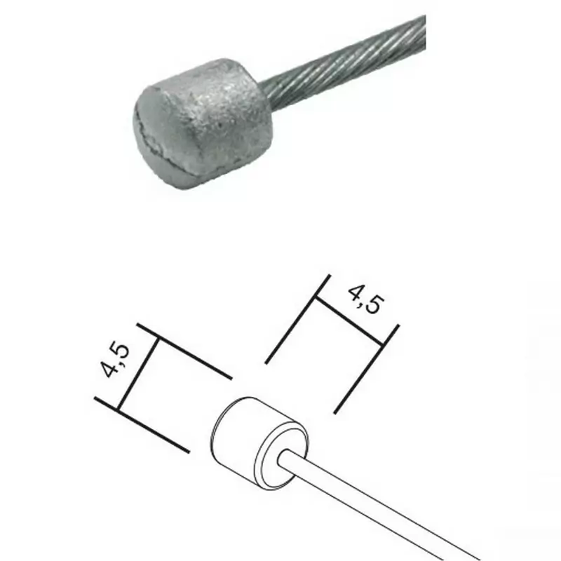 Câble de changement de vitesse compatible Shimano/Sram 1.2x1950mm - image
