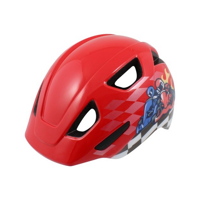 FUN KID Race Cars Child Helmet Red Size S (53-56cm)
