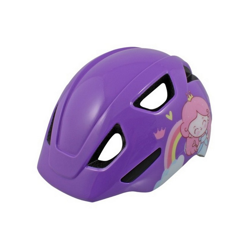 FUN KID Princess Child Helmet Purple Size S (53-56cm)