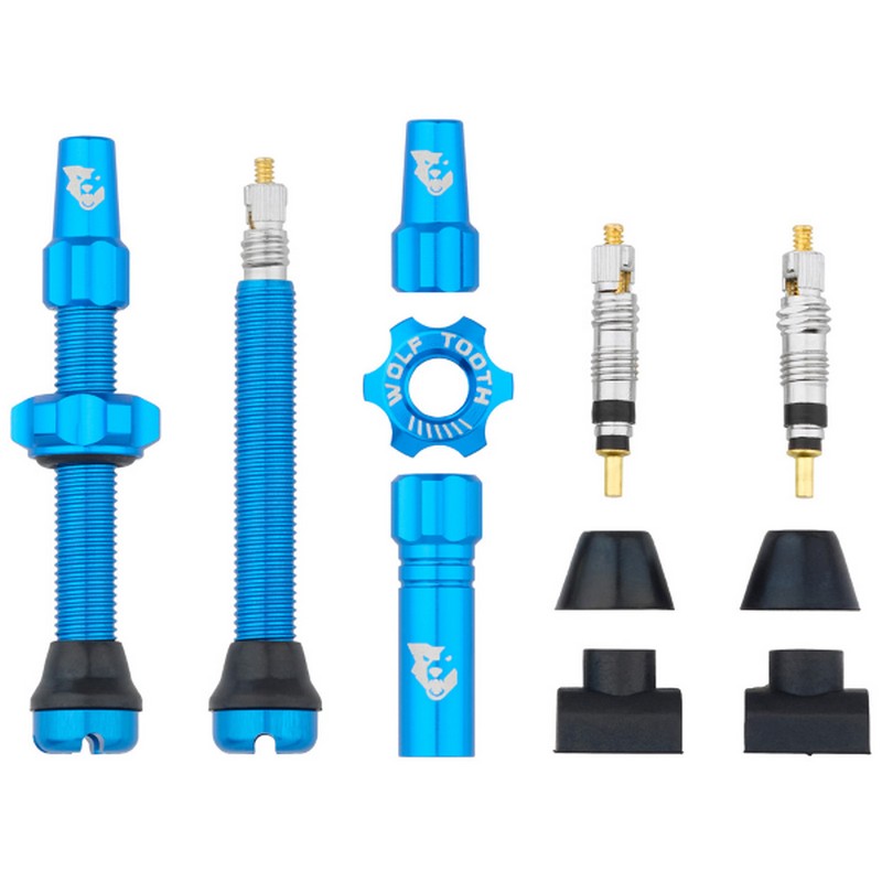 Coppia Valvole Tubeless 44mm Blu