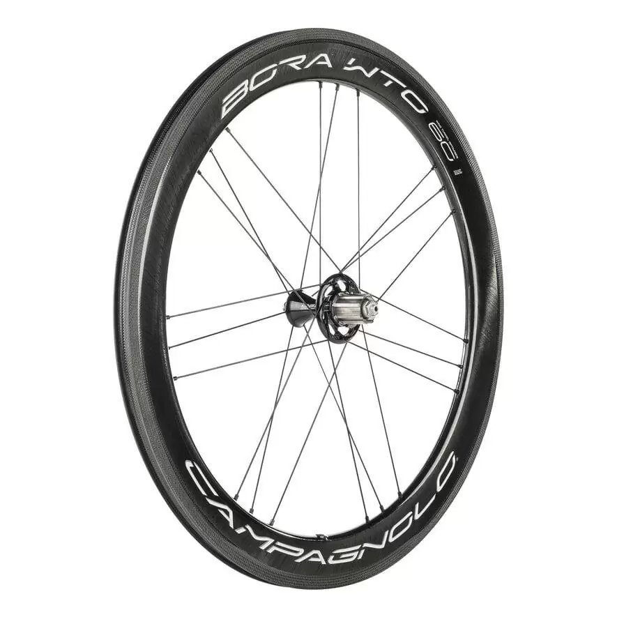 Coppia ruote BORA WTO 60 c19 tubeless ready 2-Way Fit Shimano 11v Grafica Bianca #5