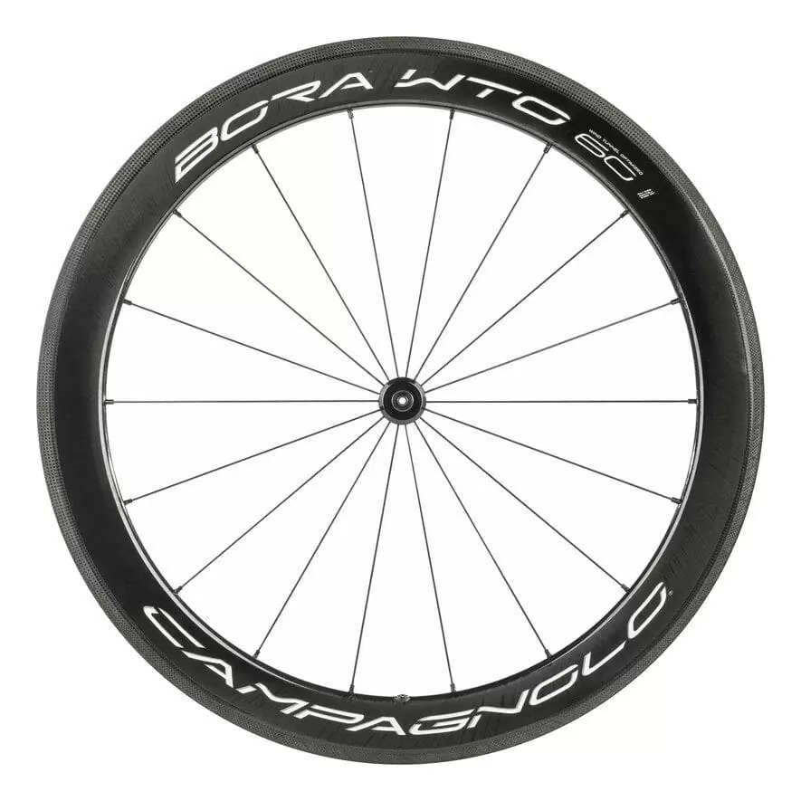 Coppia ruote BORA WTO 60 c19 tubeless ready 2-Way Fit pattino Campagnolo 12v Grafica Bianca #1