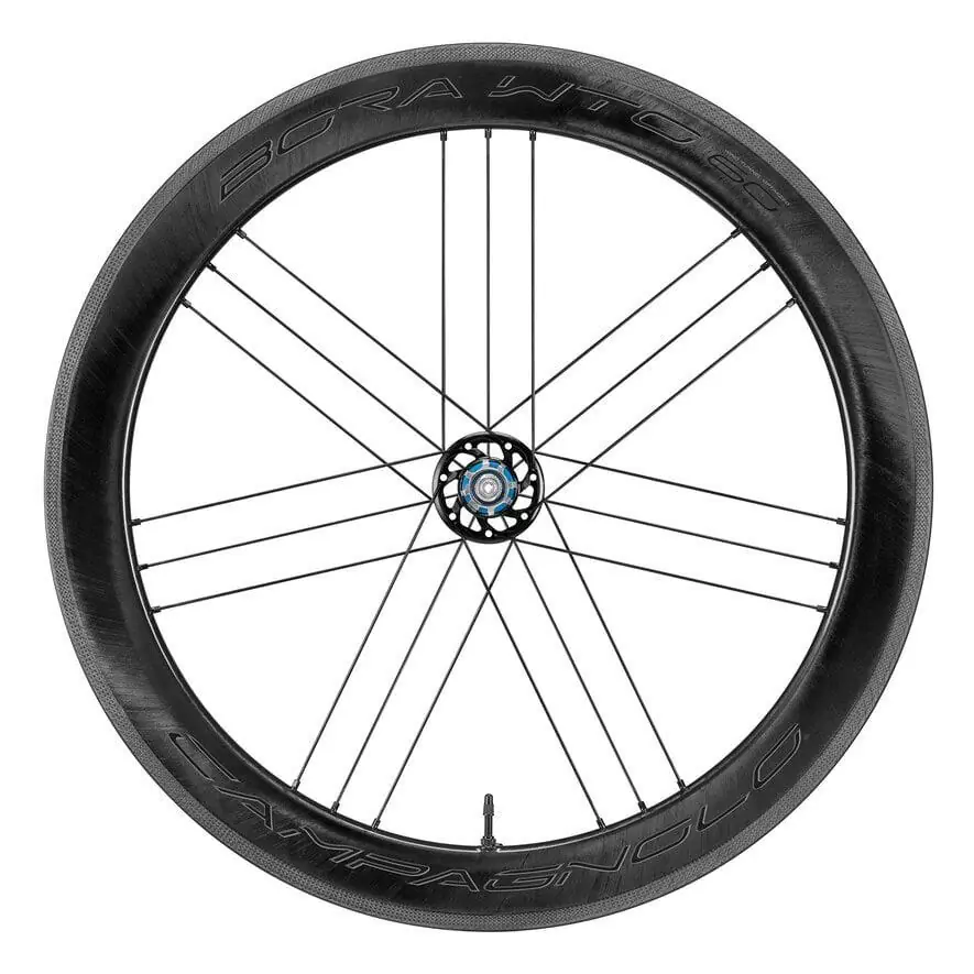 Coppia ruote BORA WTO 60 c19 tubeless ready 2-Way Fit pattino Campagnolo 12v Grafica Nera #6