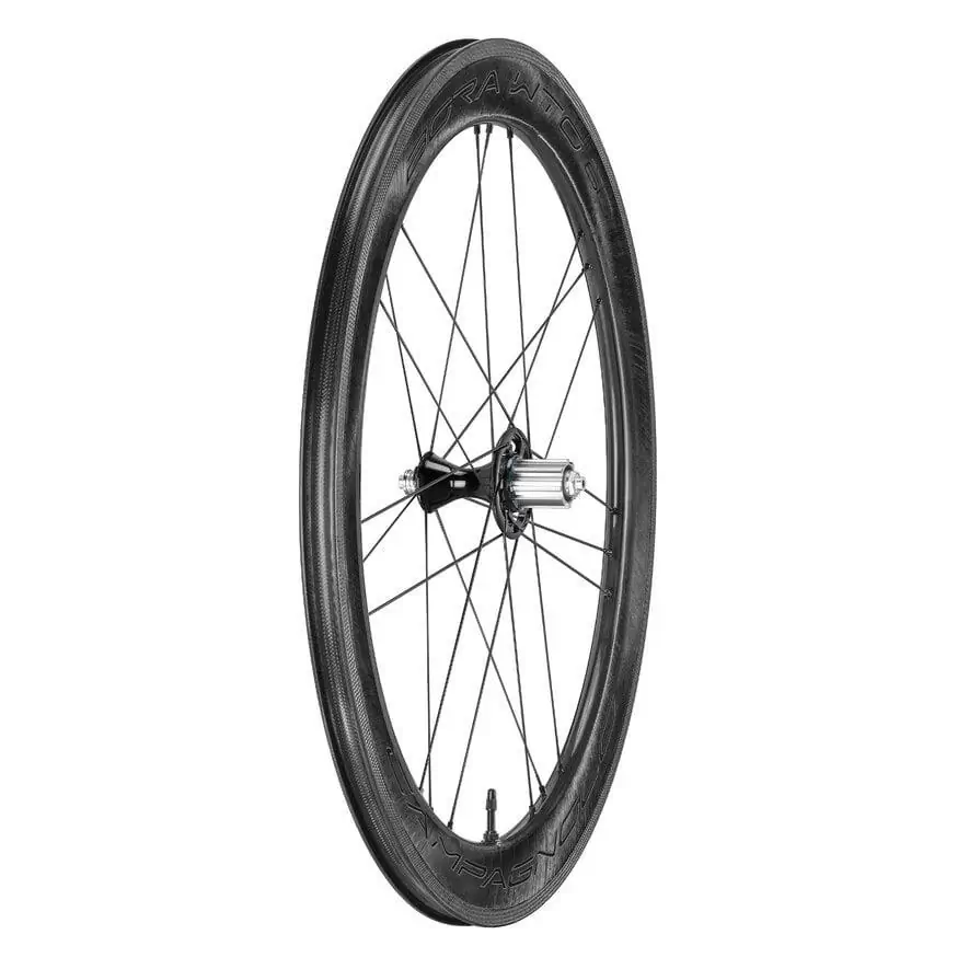 Coppia ruote BORA WTO 60 c19 tubeless ready 2-Way Fit pattino Campagnolo 12v Grafica Nera #4