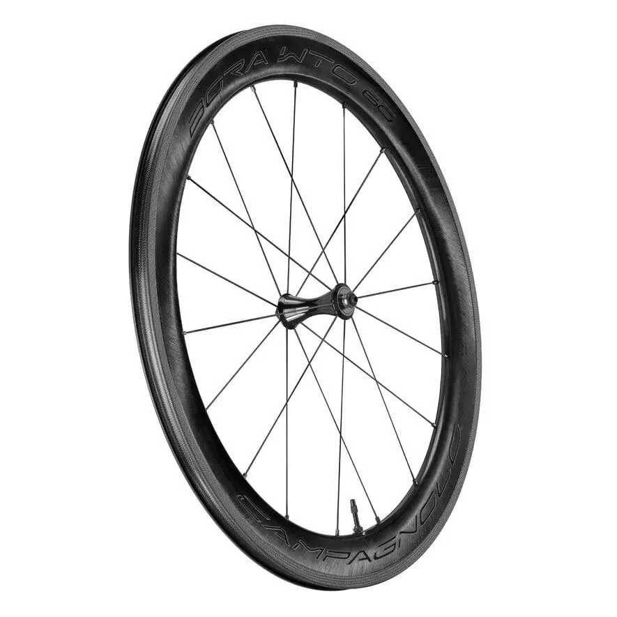 Coppia ruote BORA WTO 60 c19 tubeless ready 2-Way Fit pattino Campagnolo 12v Grafica Nera #3