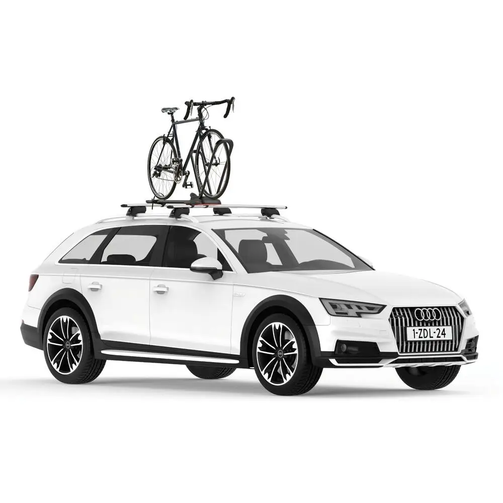 Suporte de Teto HighRoad Extended Fixação da Roda Dianteira Para 1 Bicicleta Preto #1