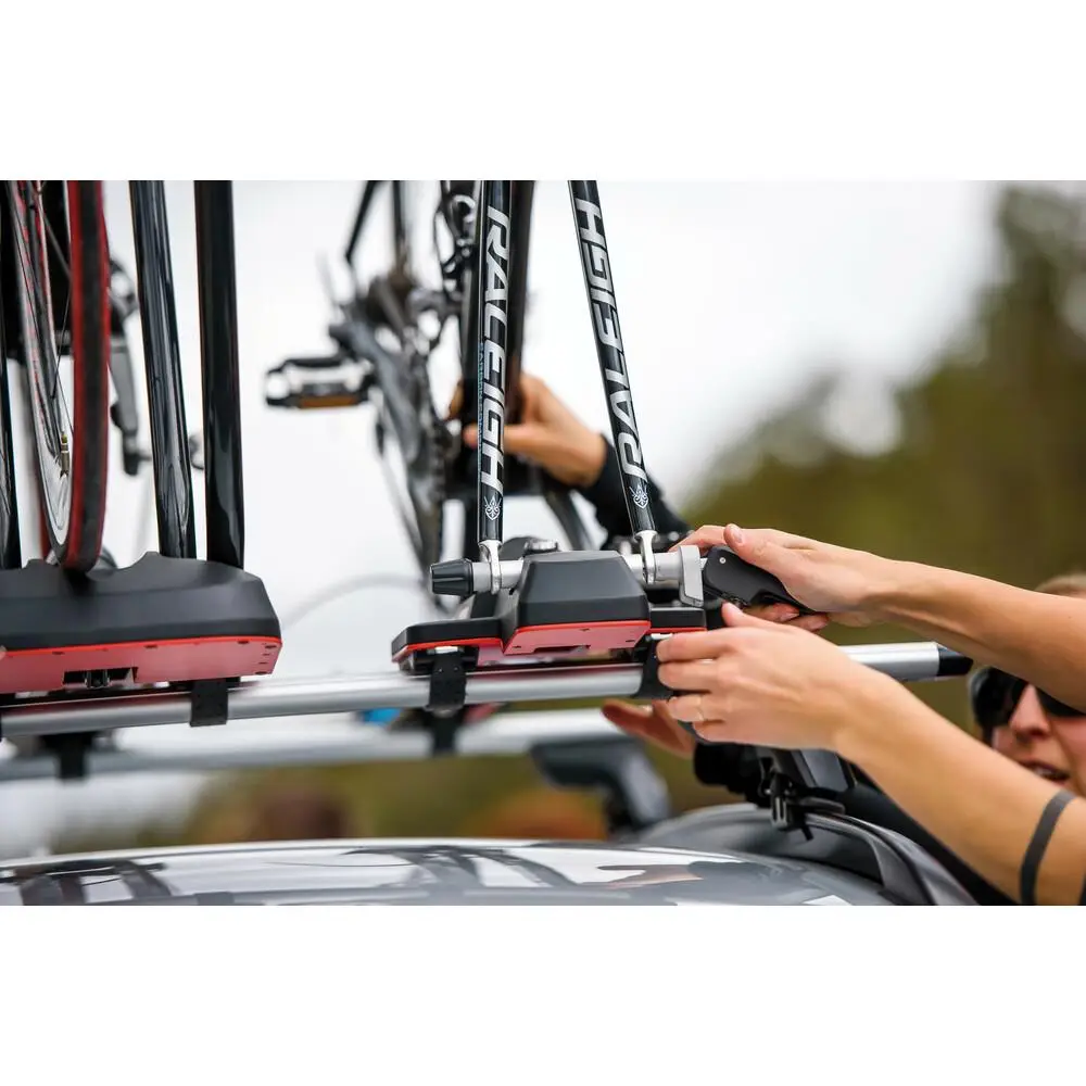 Suporte de Teto HighSpeed Fixação da Roda Dianteira para 1 Bicicleta Preto #1