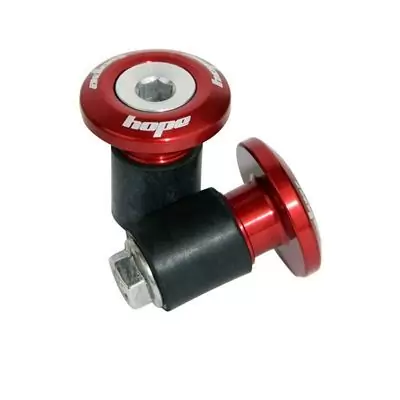 Tappi Terminali Manubrio Bici In Alluminio 6061-T6 – Leggeri E Anodizzati (Rosso) – Per Strada E MTB – Larghezza Regolabile