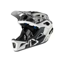 casco enduro mtb 3.0 nero/bianco taglia l (59-63cm) bianco / nero