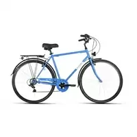 city bike steel dosso 28.4 28'' 7s man blue size l blue
