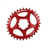corona snaggletooth ovale 30t direct mount sram gxp boost rosso  rosso
