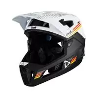full-face helmet mtb 4.0 enduro removable chinguard white/black size s (51-55cm) white / black