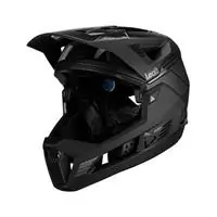 casco integrale mtb 4.0 enduro con mentoniera removibile stealth nero taglia s (51-55cm) nero