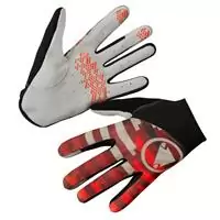 hummvee lite icon long-finger gloves red size s red