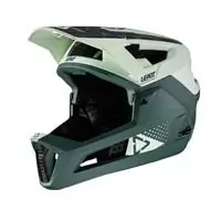 casco integrale mtb 4.0 enduro con mentoniera removibile verde taglia s (51-55cm) verde
