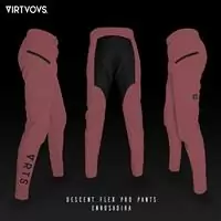 pantaloni mtb descent pants enrosadira rosa taglia m rosa
