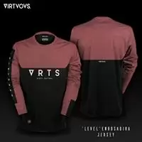 long sleeves mtb level jersey enrosadira pink size m pink