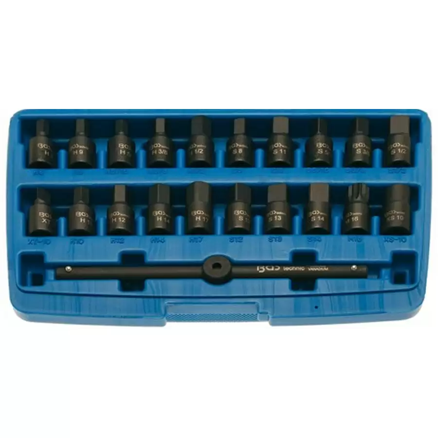 set 21 pezzi bussole per tappo olio  3/8