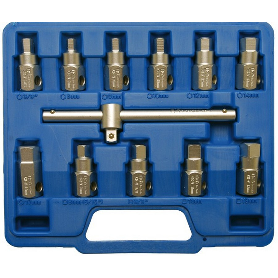 set 12 pezzi chiaviper tappo coppa olio univ. - codice BGS1017