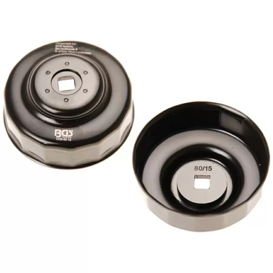 end cap oil filter wrench  80 mm x p15 - code BGS1039-80-15 - image
