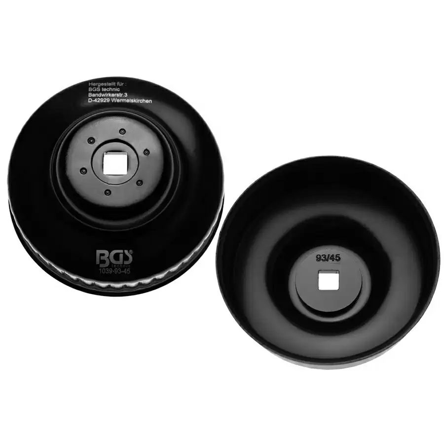 chiave a tazza tappo filtro olio 93mm x p45 - codice BGS1039-93-45 - image