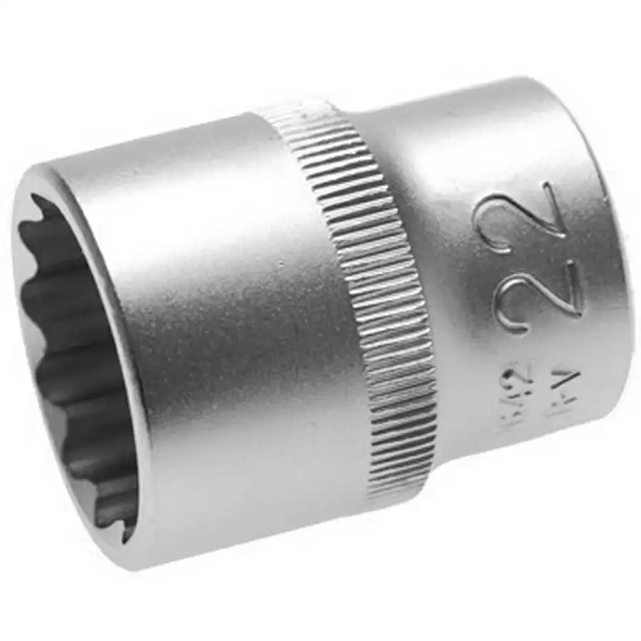 chiave a bussola poligonale 22 mm,att.1/2 - codice BGS10642 - image
