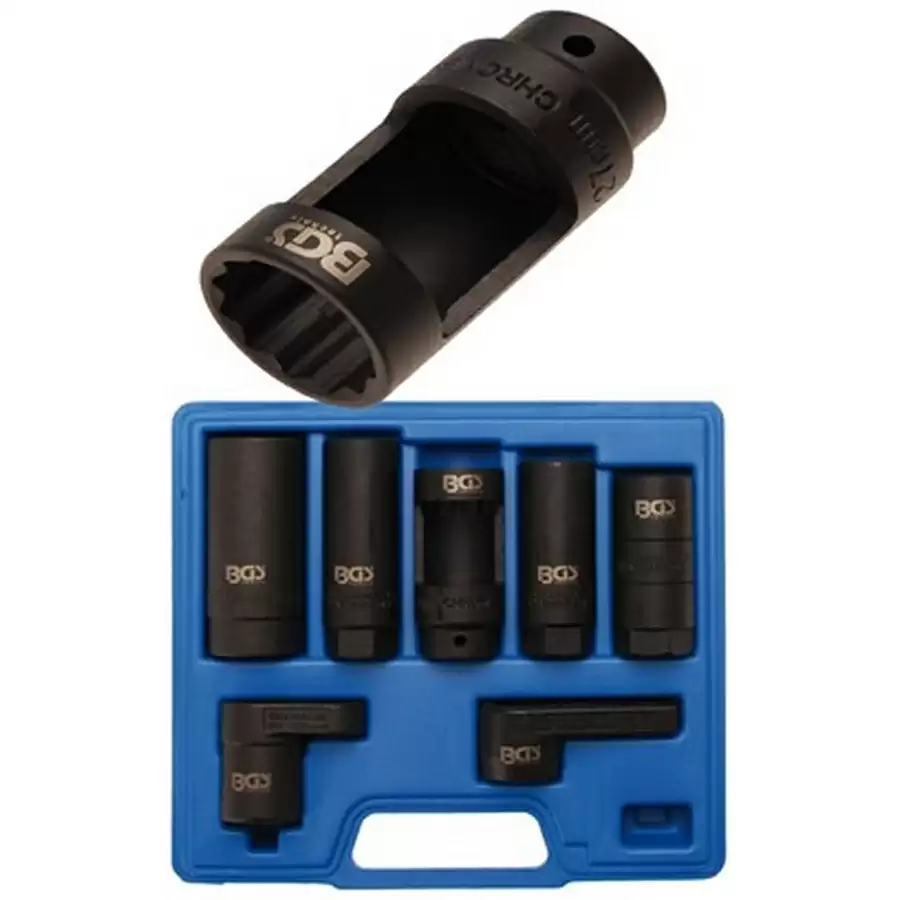 7-piece oxygen sensor socket set - code BGS1140 - image