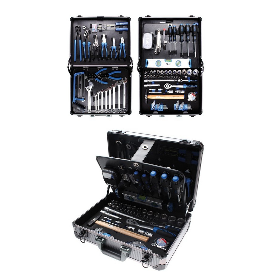 professional tool set in aluminum case 149 pcs. - code BGS15501