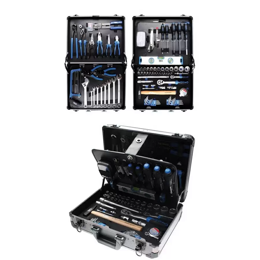 professional tool set in aluminum case 149 pcs. - code BGS15501 - image